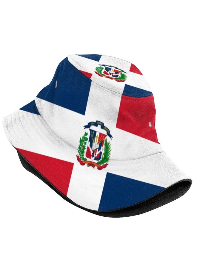 KKRMTUG Dominican Republic Flag Bucket Hat for Women Men Dominican Republic Fisherman Hats Outdoor Summer Sun Protection Travel Hiking Caps - Image 2